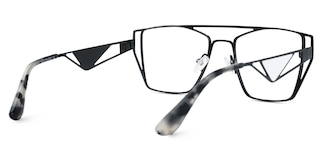 Abegayle Geometric Black Glasses3