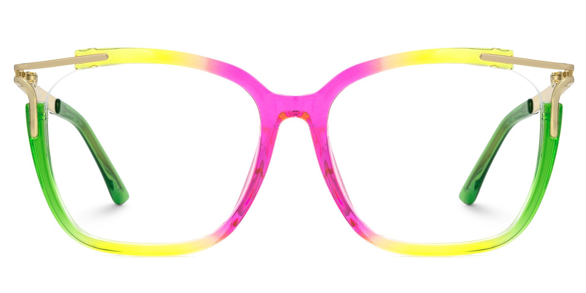 Spring hinges Sidibe Eyeglasses, Sidibe Green Square Glasses Frames -Zeelool0