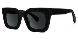 Keisa Square Black Glasses1