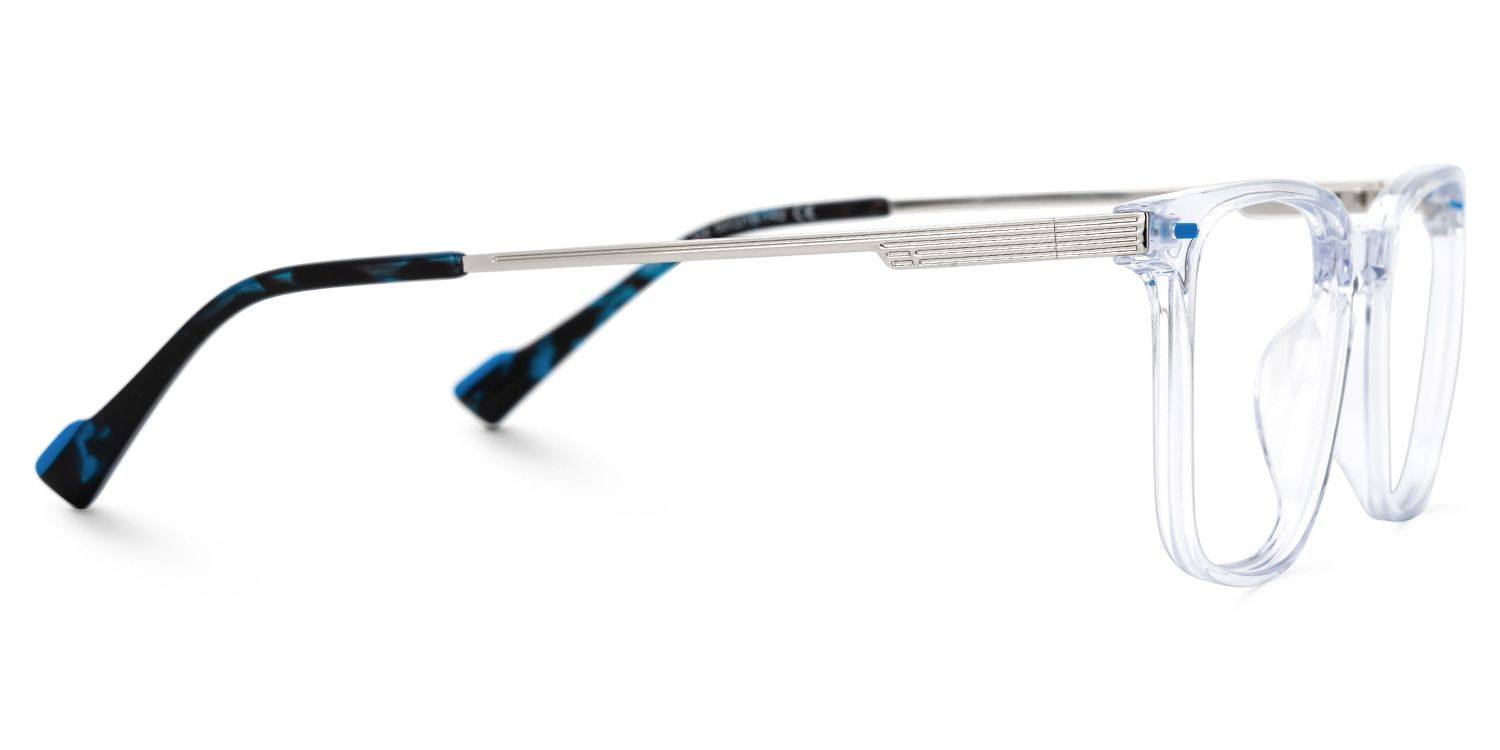 Dirrib Rectangle Clear Color Frame Glasses for Men | Zeelool2