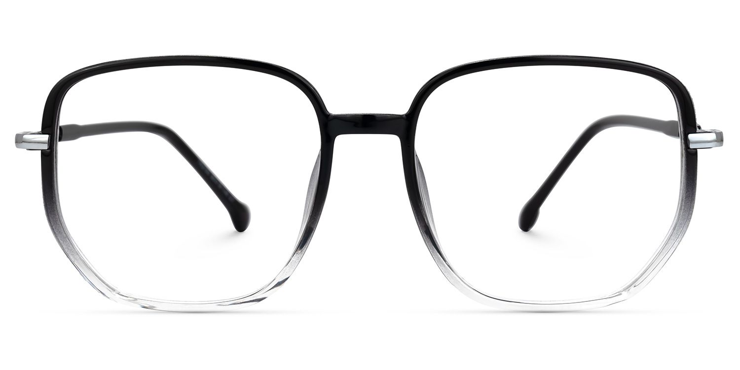 Joana Geometric Black-Clear Glasses0