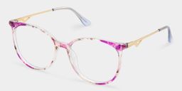 Chanty Purple Round Glasses3