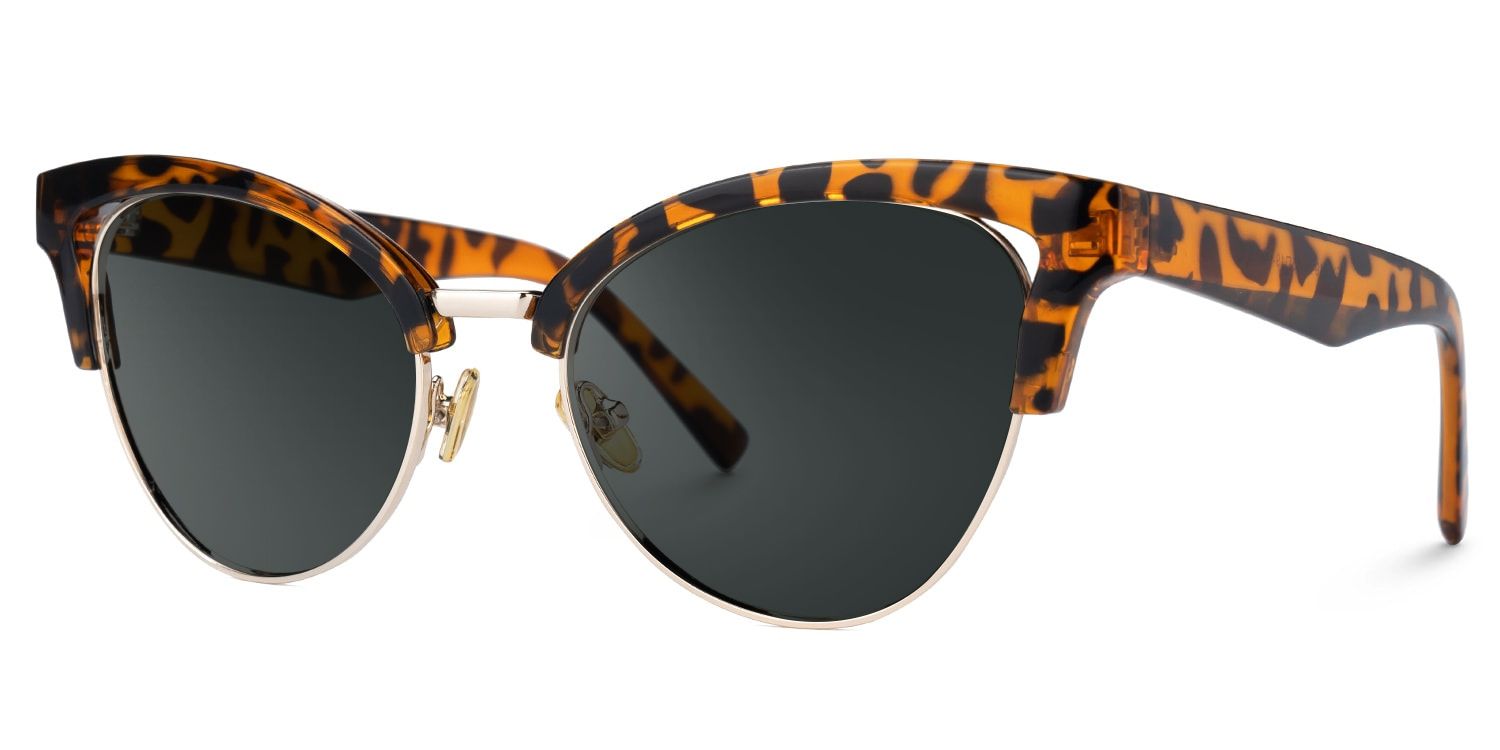 Charlene Browline Style Tortoise Frame Sunglasses | ZEELOOL1