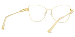 Gaga Cat eye Gold Glasses6