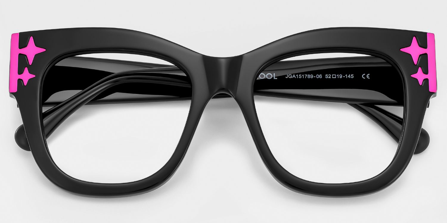 Designer Minfia Eyeglasses Black Frames Glasses3