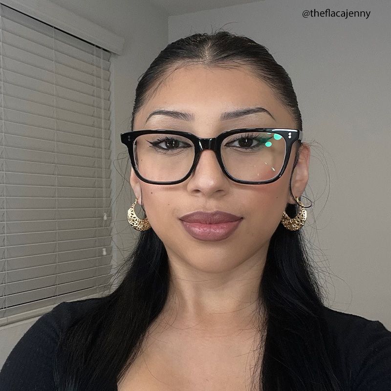 Lamont Rectangle Black Eyeglasses and Glasses Frames8