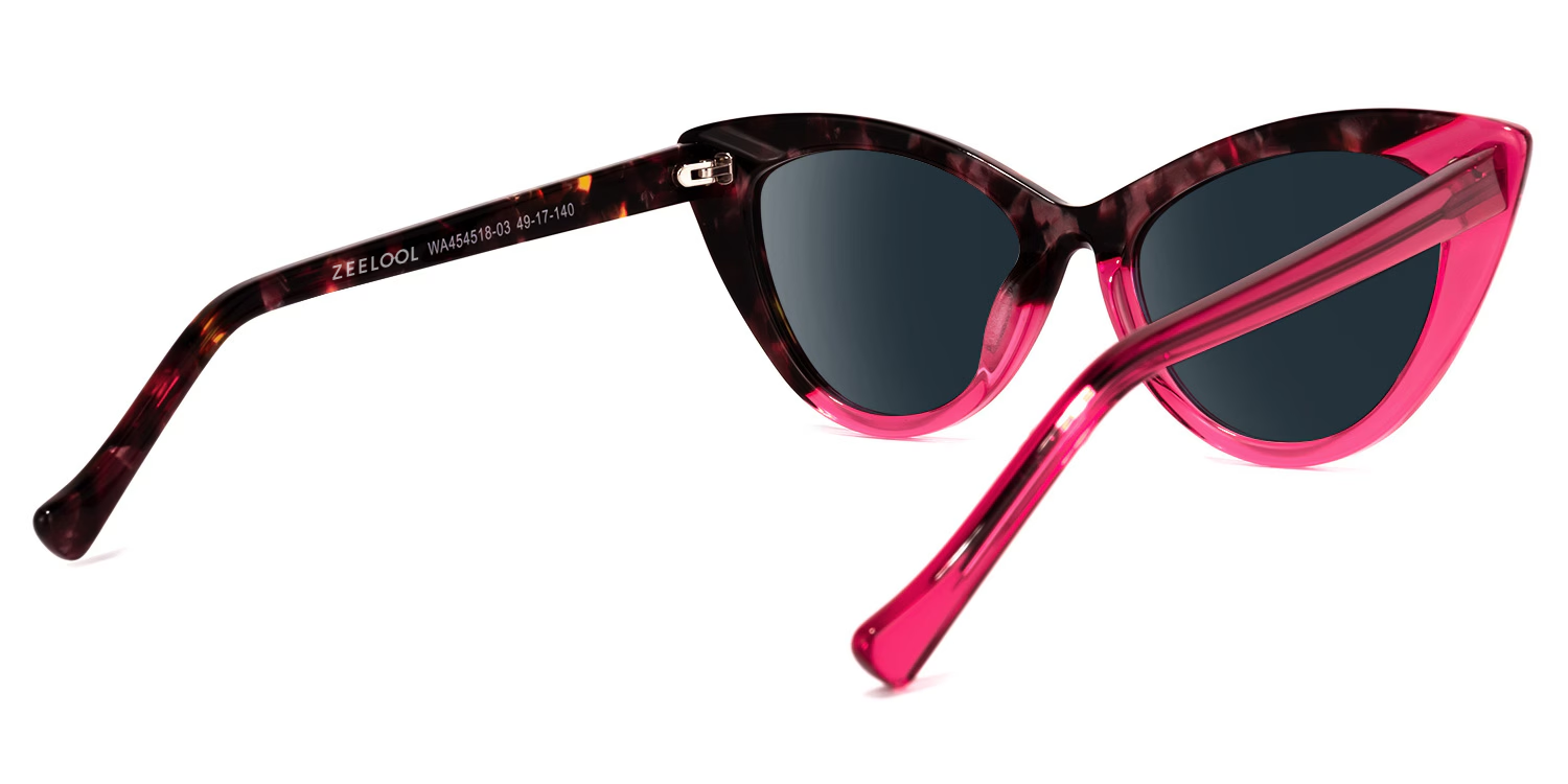 Maxine Cateye Red Sunglasses | Zeelool Glasses3