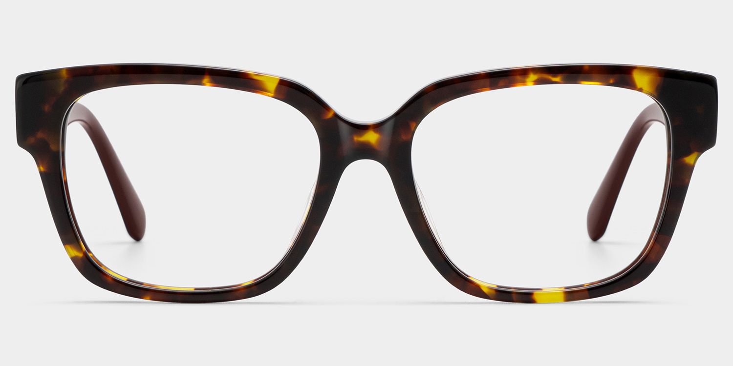 Blake Tortoise Square Glasses | Retro Campus Athleisure2