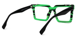 Dupree Square Green-Black Glasses3