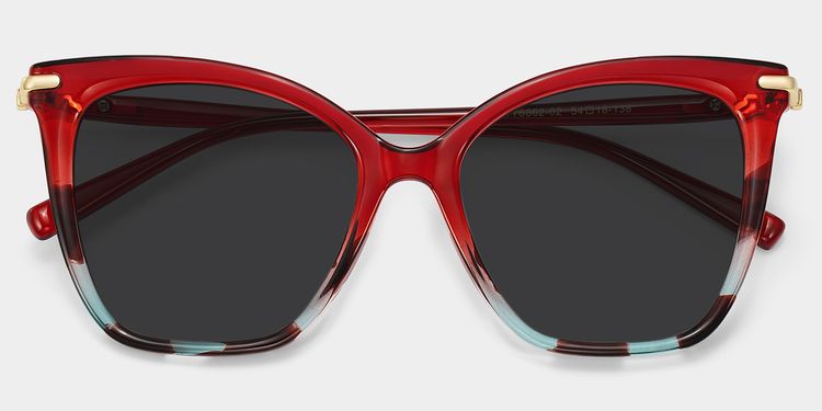 Lamar Red Butterfly Sunglasses