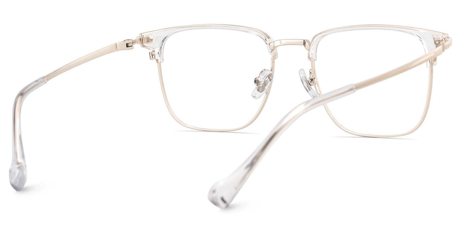 Owen Eyeglasses in Square Black Gold Frame | Zeelool5