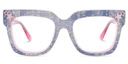 Teresita Square Blue Glasses1