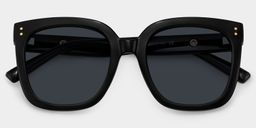 Ebony Square Black Glasses1