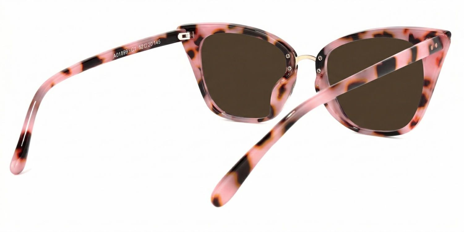Chandrikar Cat Eye Pink-Floral Frame Glasses | Zeelool4