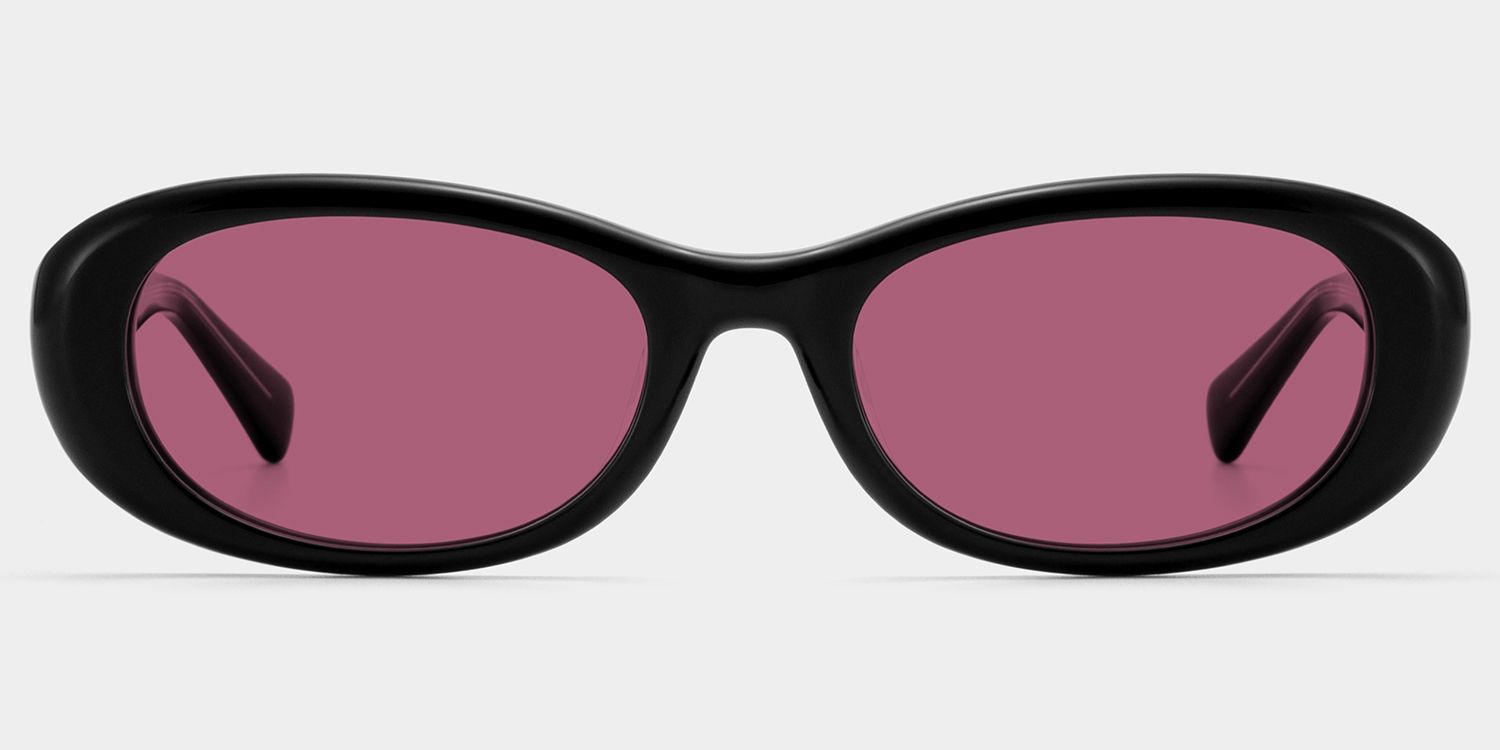 Catherine Black Oval Frame Glasses Online for Women | ZEELOOL0