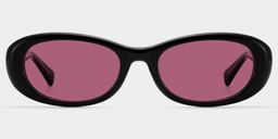Catherine Black Oval Glasses0