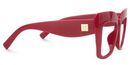 Alberta Red Square Glasses2