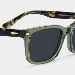 Patrick Rectangle Green Glasses4