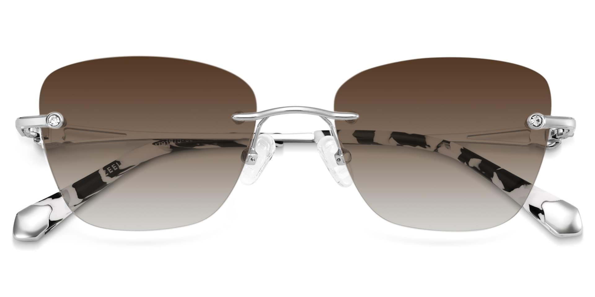 Rectangle Silver Eyeglasses- Seth Metal Frame Glasses1