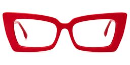 Newell Rectangle Red Glasses0