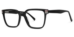Rucker Rectangle Black Glasses1
