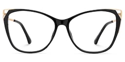 Alana Butterfly Black Glasses0