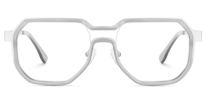 Hype Geometric Silver Glasses