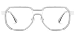 Hype Geometric Silver Glasses2