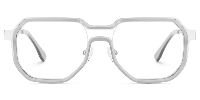 Hype Geometric Silver Glasses