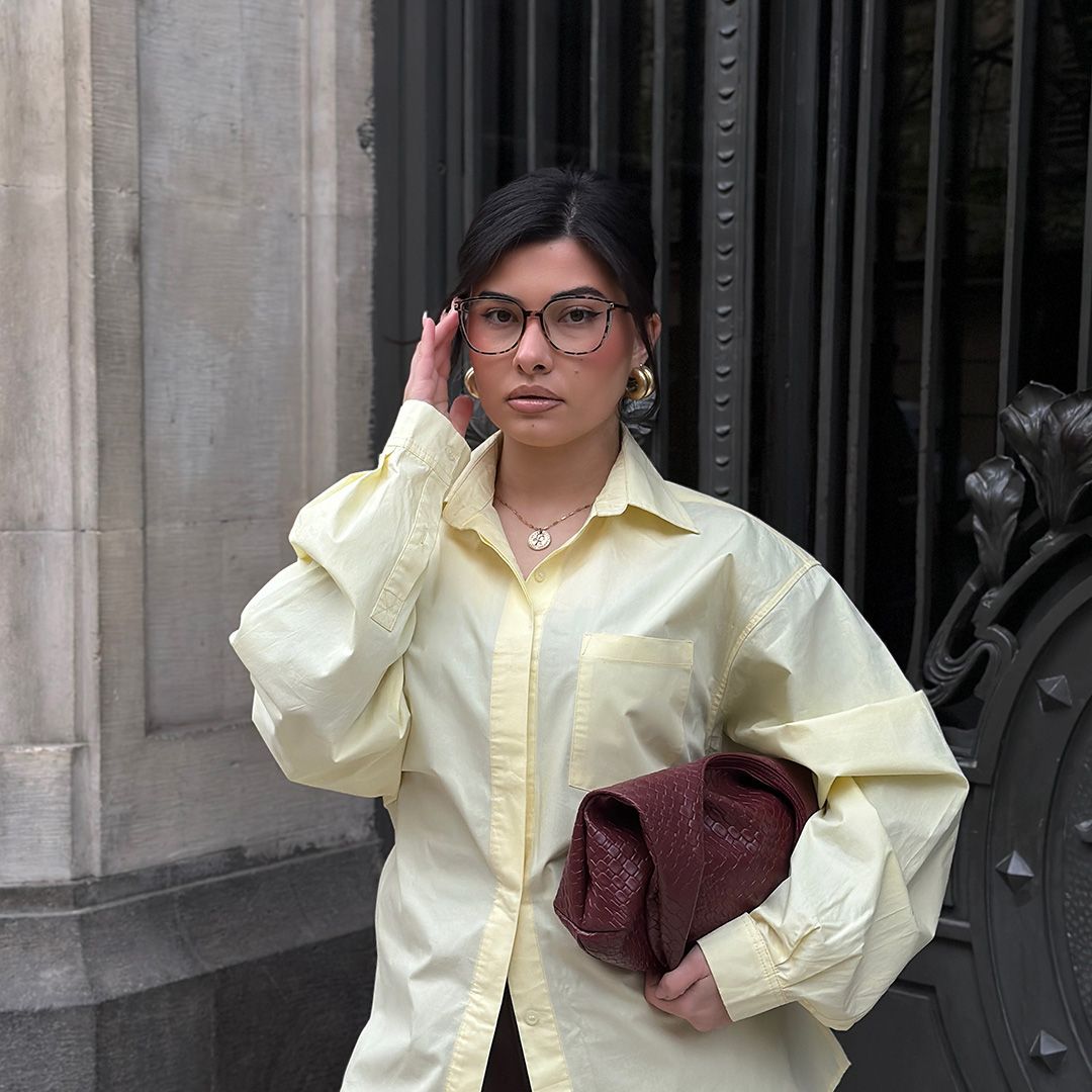 Rodz Pale Tortoiseshell Glasses with Square Thin frame5