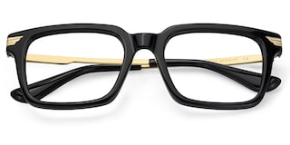 Sayoum Rectangle Black Glasses2
