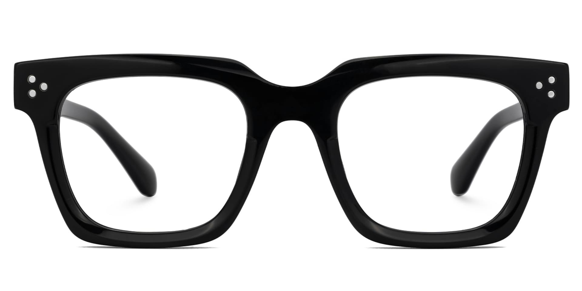 Diagne Square Black Full Frame Glasses | Zeelool0