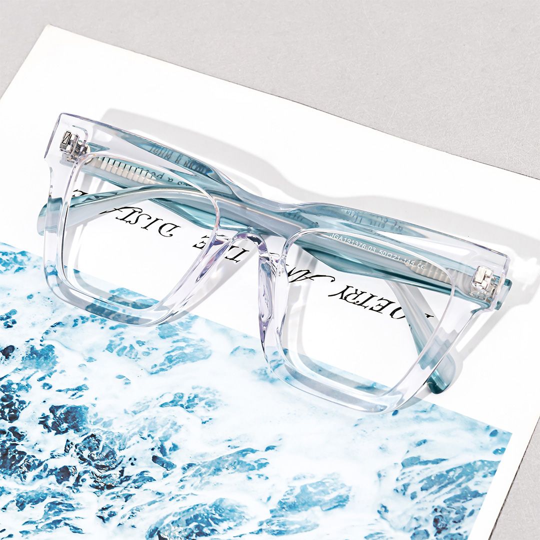 Square Janae Clear Glasses on sale -Zeelool Glasses4