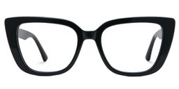 Lannez Rectangle Black Glasses1