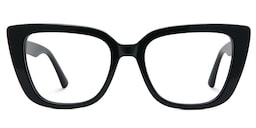 Lannez Rectangle Black Glasses1