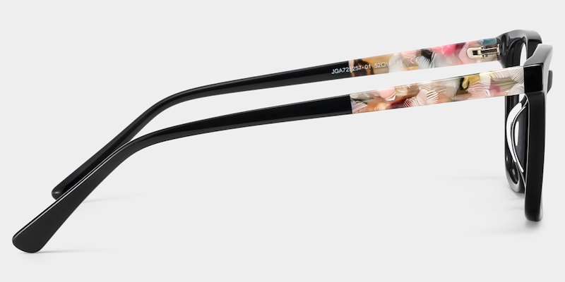 Freya Black Frame Glasses with Square Frame Online | ZEELOOL3