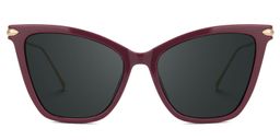 Hilary Butterfly Dark-Red Glasses0