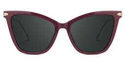 Hilary Butterfly Dark-Red Glasses0