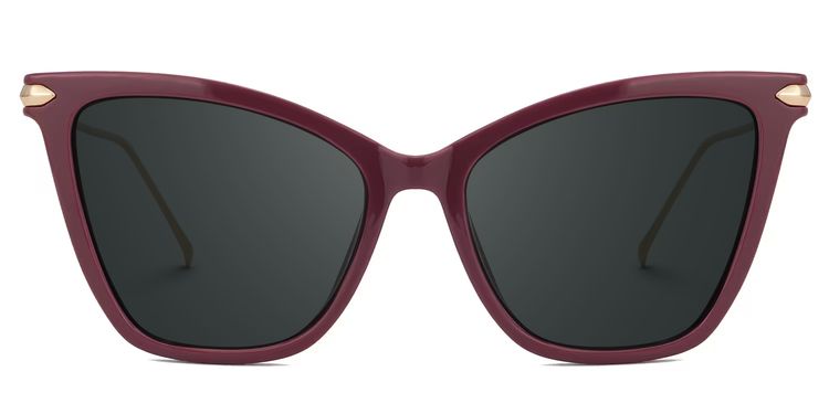 Hilary Butterfly Dark-Red Glasses