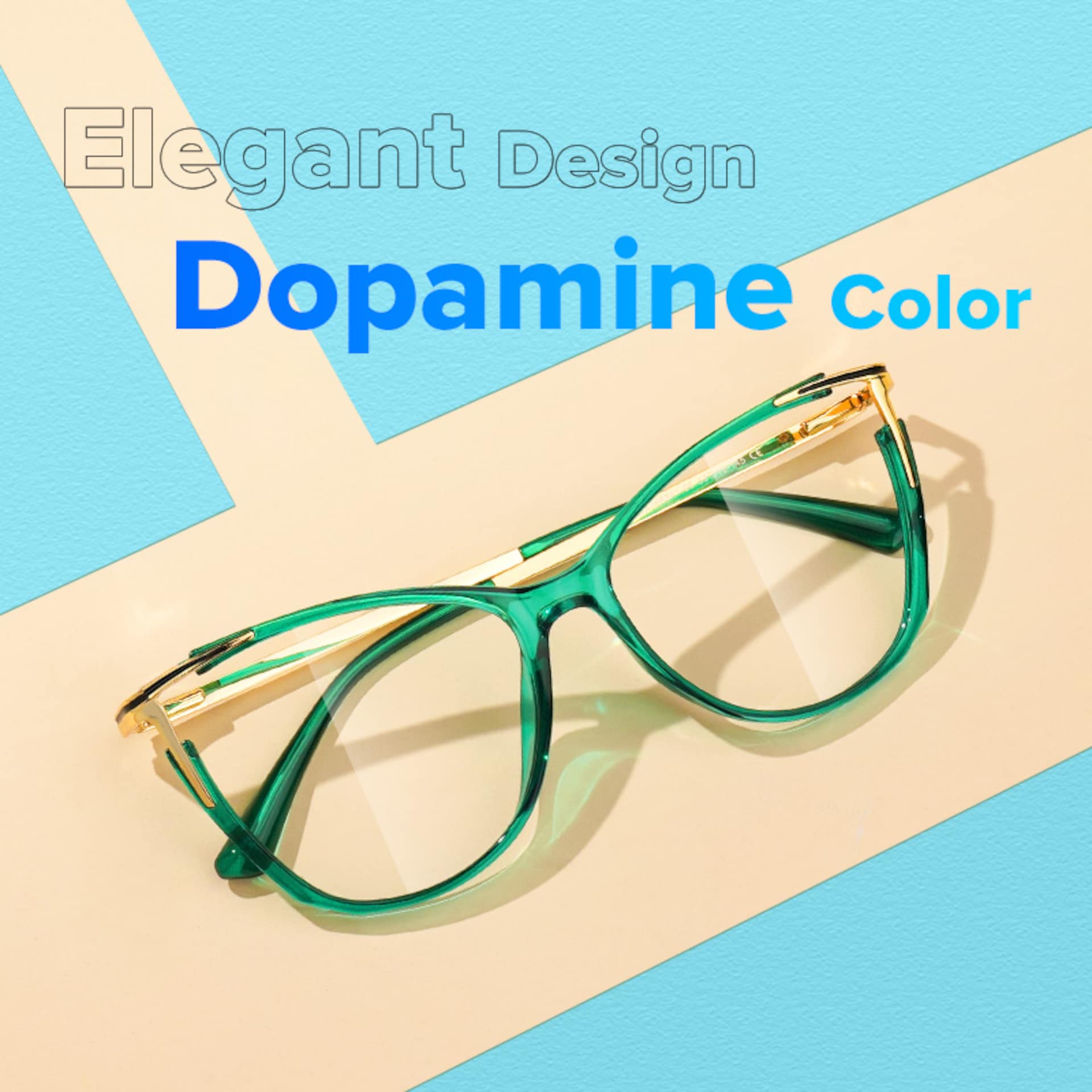 Cateye Yomary Green Eyeglasses and Glasses Frames Deals5
