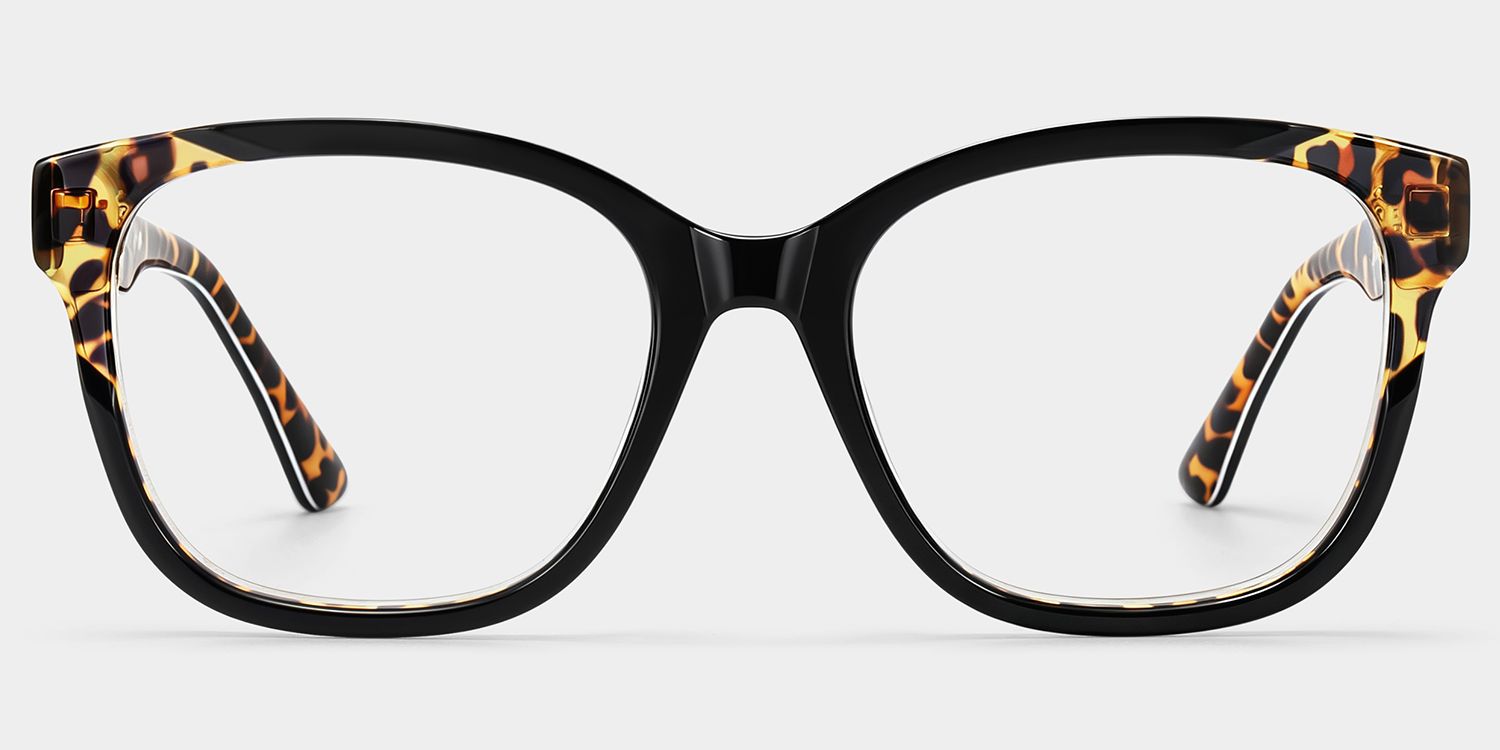 Ivy Black Square Glasses | ZEELOOL1