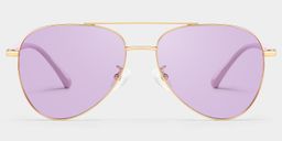 Paige Aviator Rose-Gold Sunglasses2