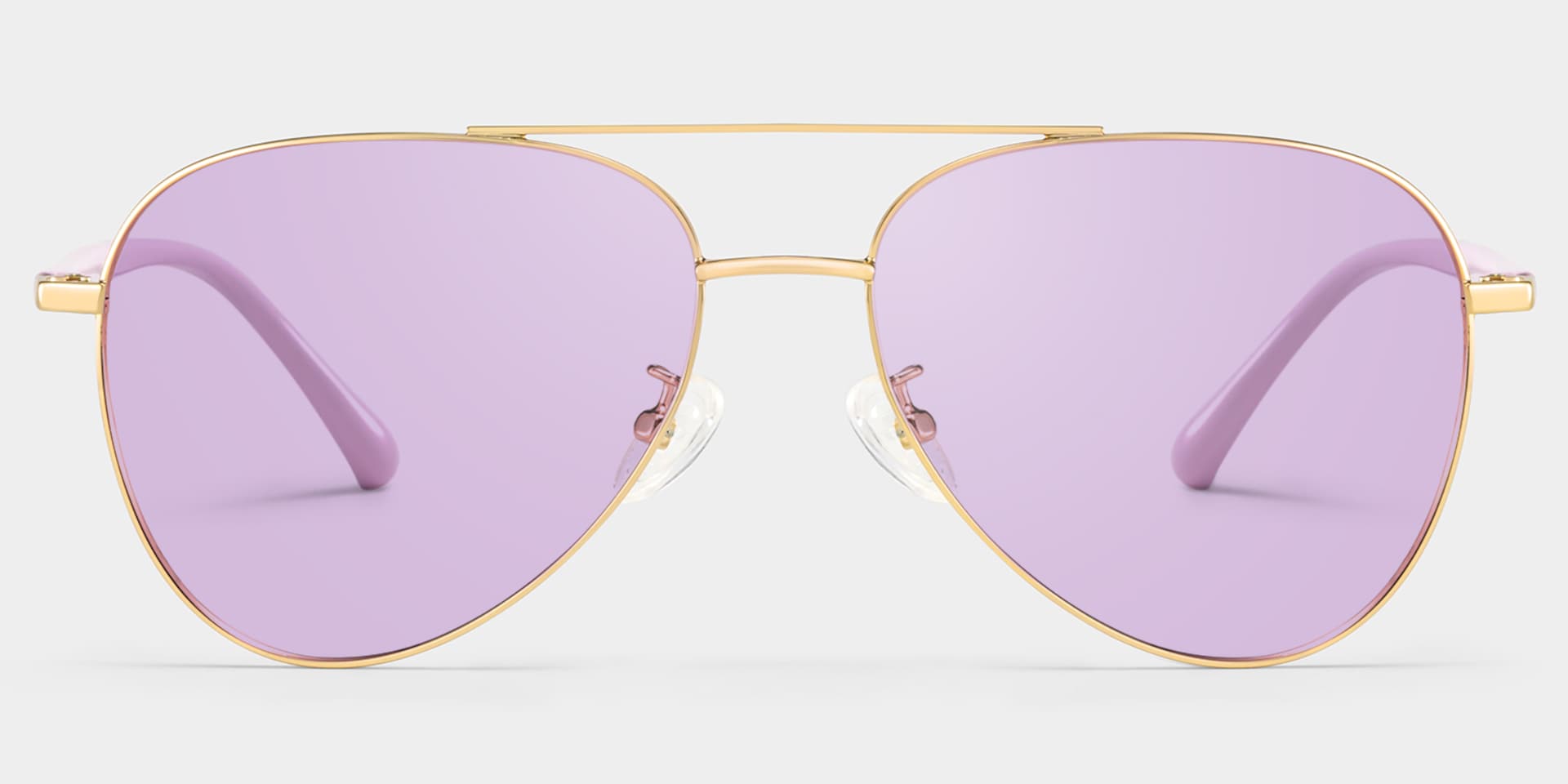Paige Aviator Rose-Gold Glasses | Zeelool Glasses2