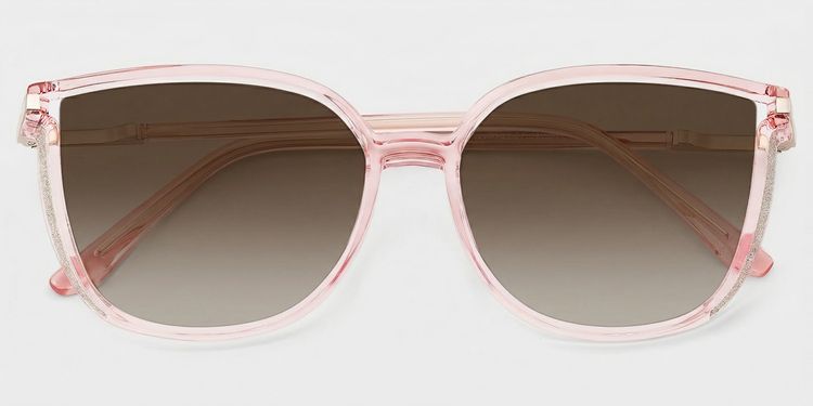 Rodz Flesh-Pink Square Sunglasses