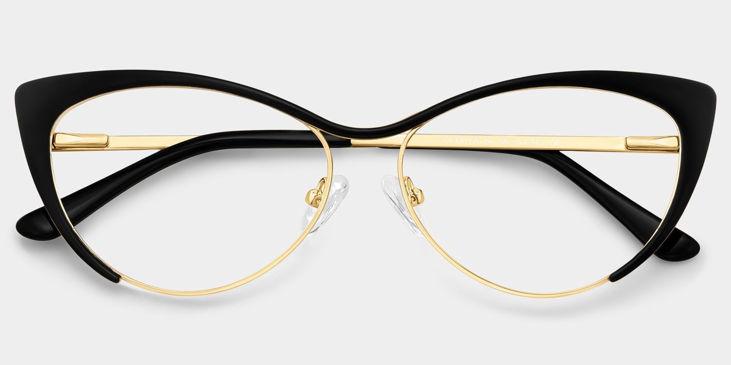 Cateye Black Glasses | Zeelool Eyeglasses1