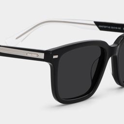 George Rectangle Black Glasses4