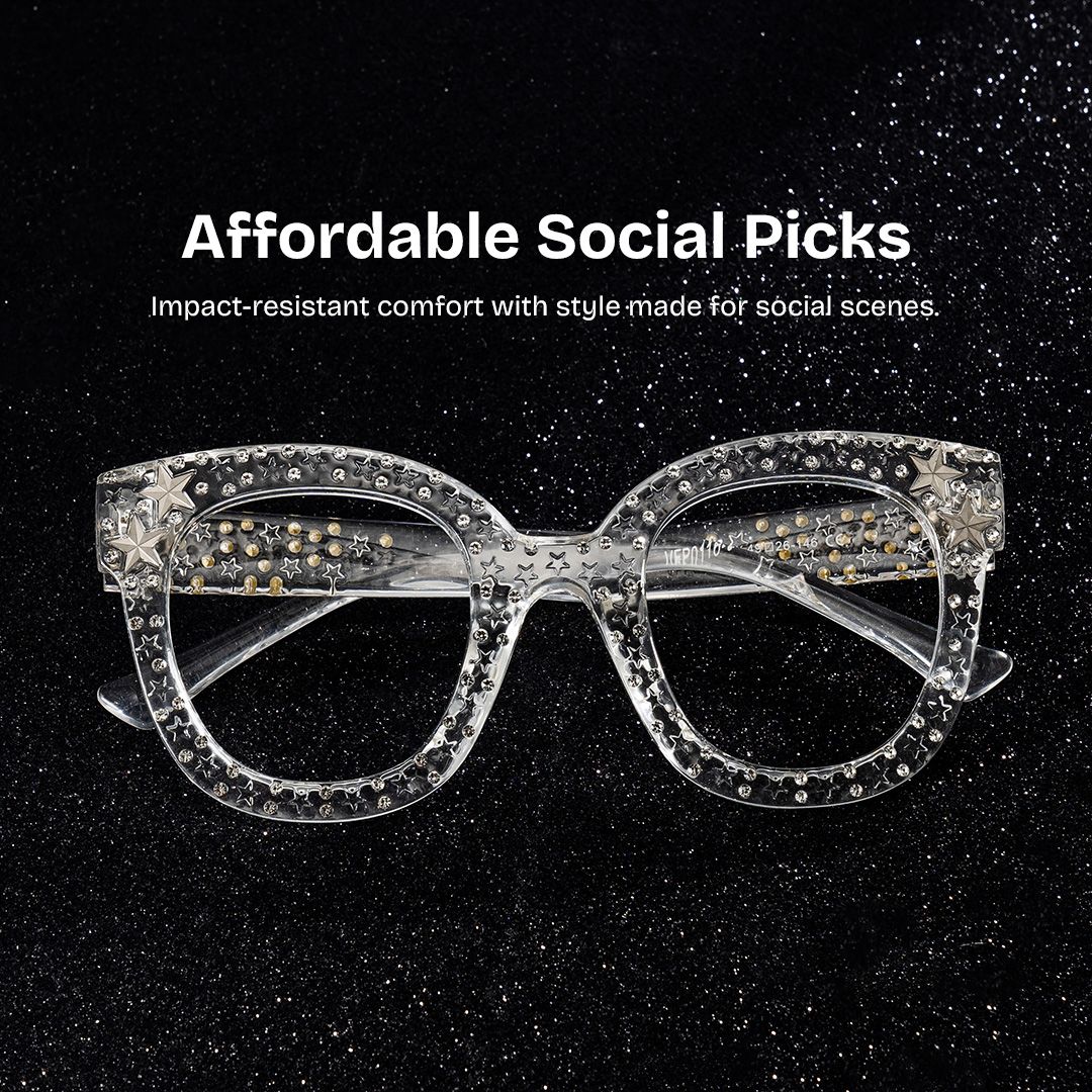 Kahle Cateye Clear Eyeglasses and Clear Frames0