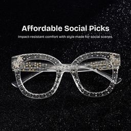 Kahle Cateye Clear Glasses0