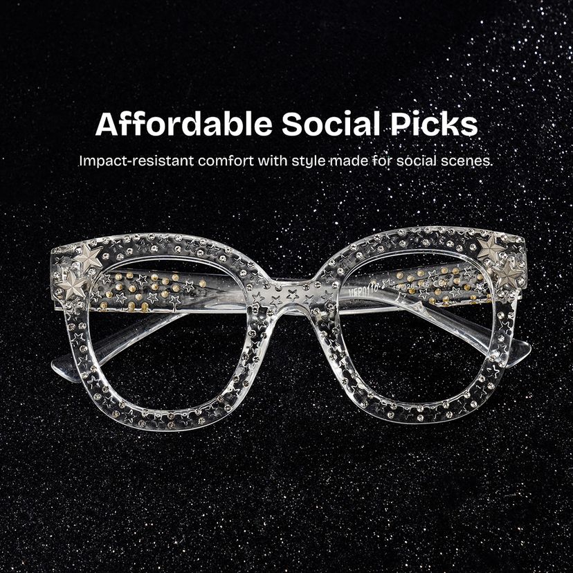 Kahle Cateye Clear Glasses