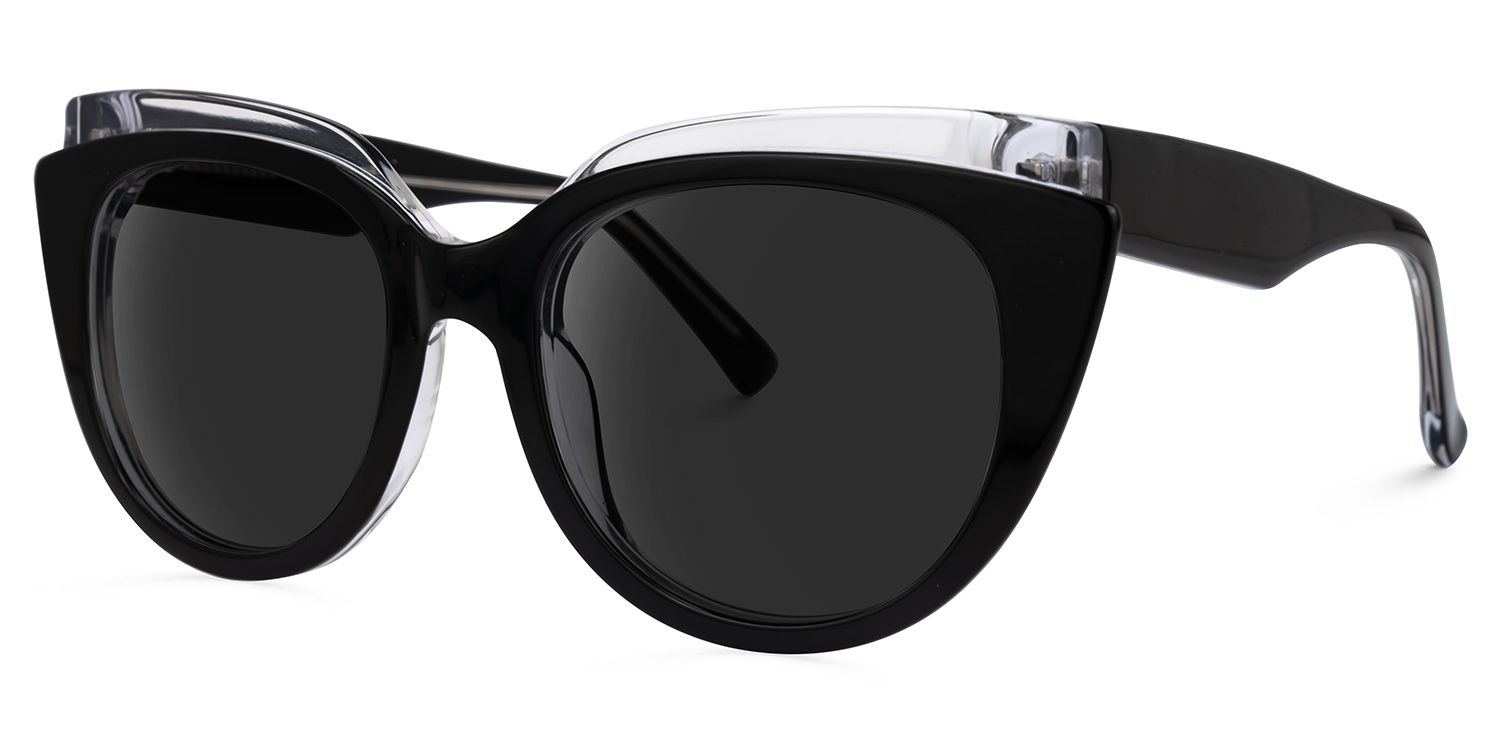 Lupita Cateye Black Sunglasses1